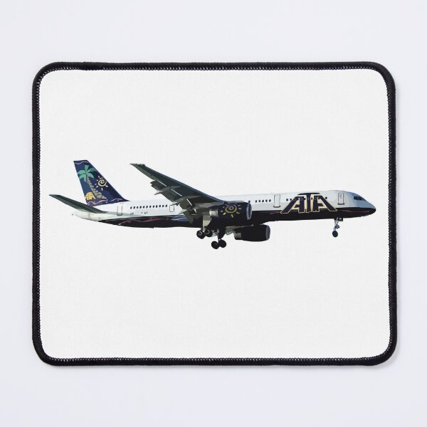 Item preview, ATA 757 Tropical Livery Classic Plane Abstract Illustration designed and sold by AddiK-Art.