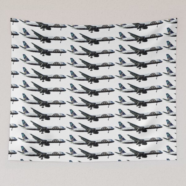 Item preview, ATA 757 Tropical Livery Classic Plane Abstract Illustration designed and sold by AddiK-Art.