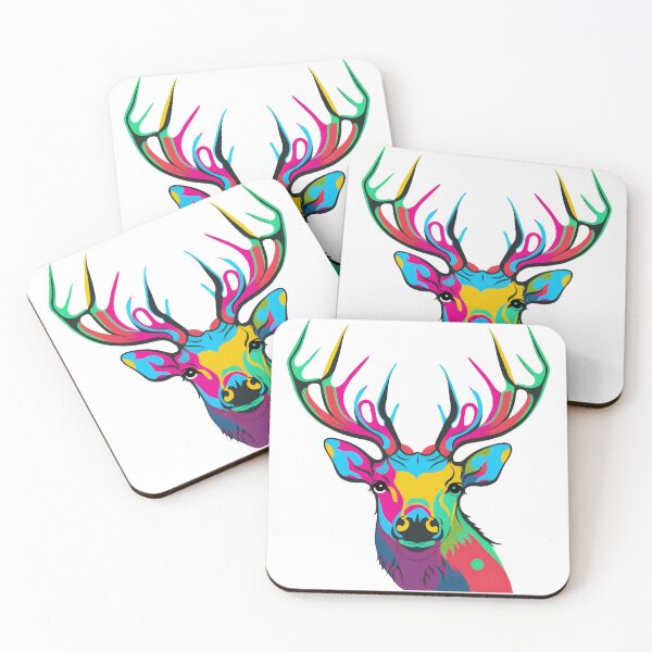 Item preview, Colorful Pop Art Deer Face Simple designed and sold by Anicue.