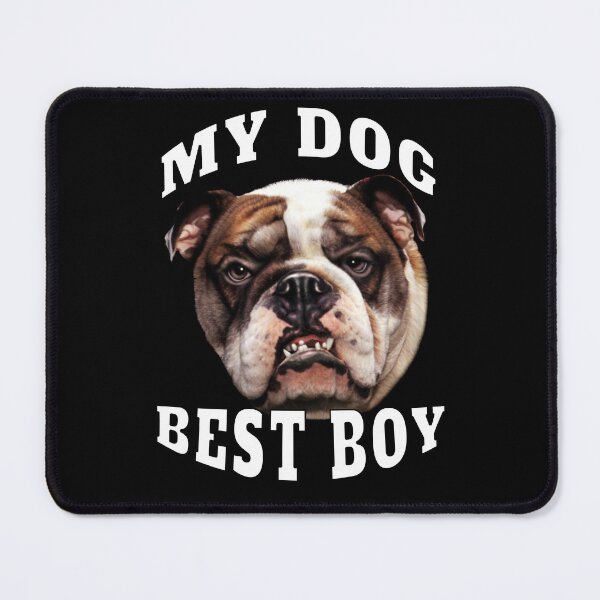 Item preview, Bulldog Dog Owner My Dog Best Boy Watercolor Art Design designed and sold by fantasticdesign.