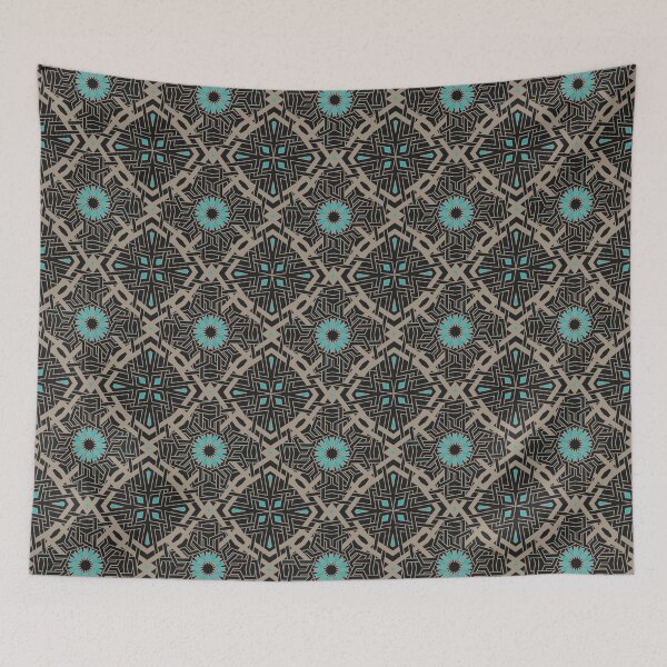 Item preview, Turquoise eyes, innovative Islamic Geometric design designed and sold by Tarjiart.