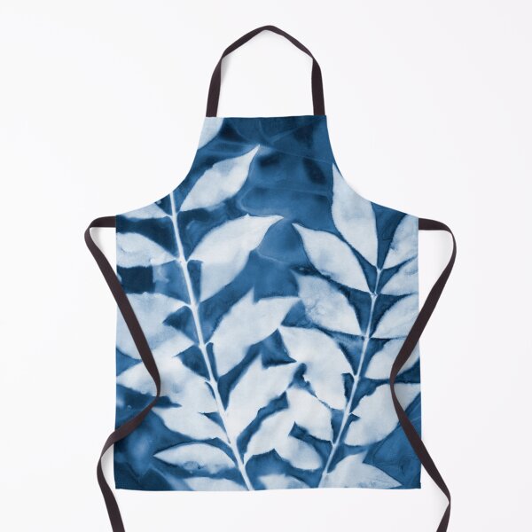 Item preview, Leafy Branches Blue and White Botanical Cyanotype designed and sold by Janine Aykens.