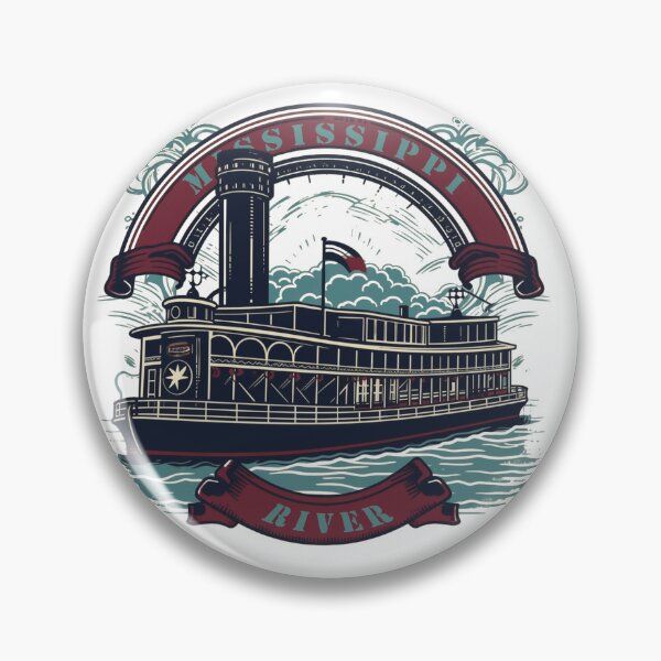 Item preview, Steamboat Mississippi River paddle steamer Mark  riverboat designed and sold by JanChryzostom.