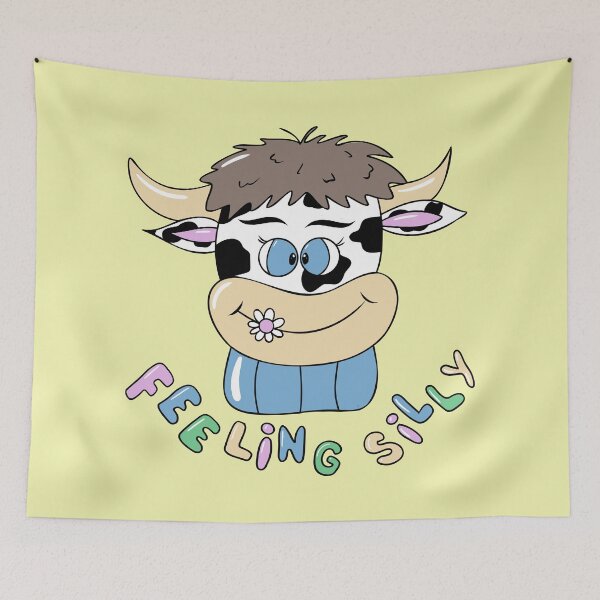 Item preview, Silly Cartoon Cow designed and sold by iCraftCafe.