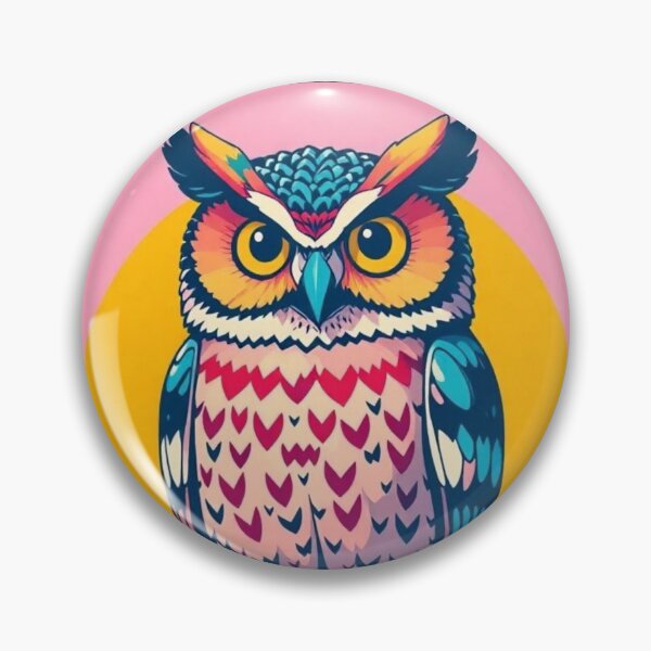 Item preview, colorful cute owl designed and sold by Dogandesighn.