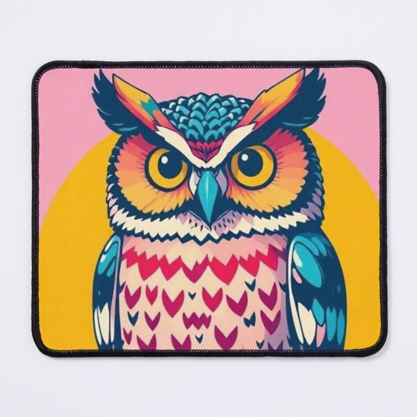 Item preview, colorful cute owl designed and sold by Dogandesighn.