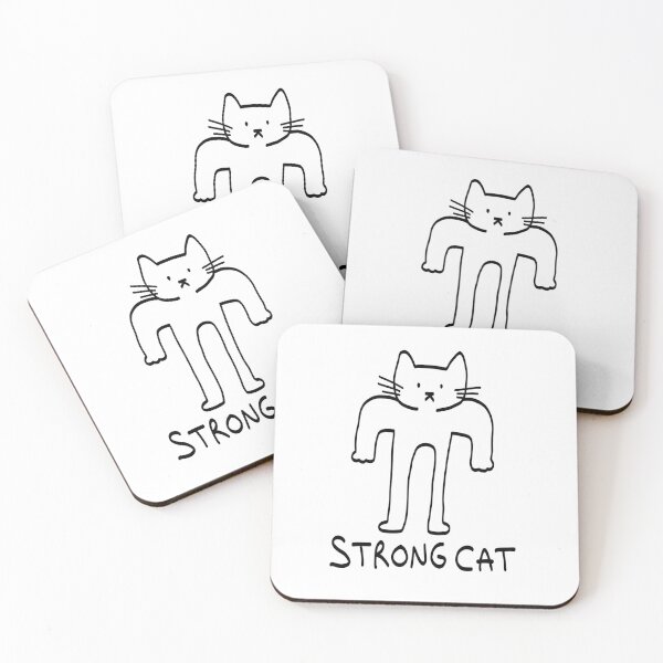 Item preview, Strong cat brainrot meme designed and sold by Leila & the stars.