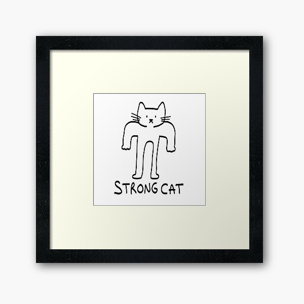 Item preview, Strong cat brainrot meme designed and sold by Leila & the stars.