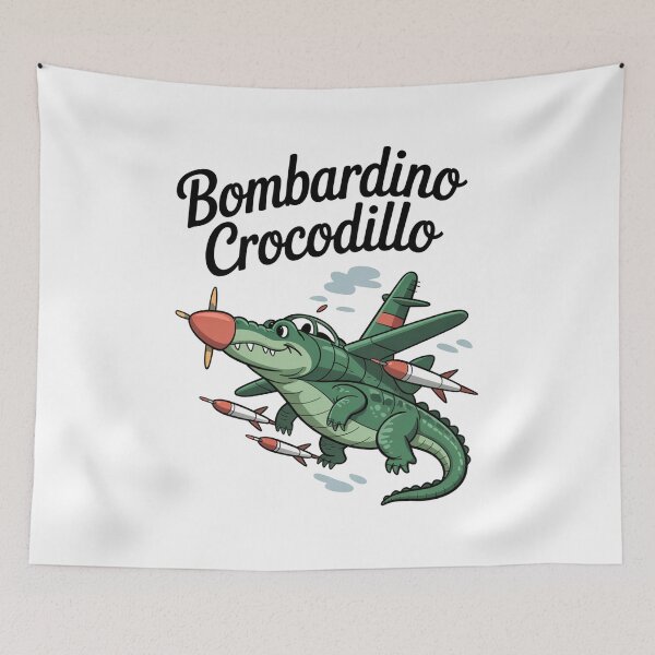 Item preview, Bombardino Crocodillo Italian Cartoonish Brainrot designed and sold by MonkiFlipp.