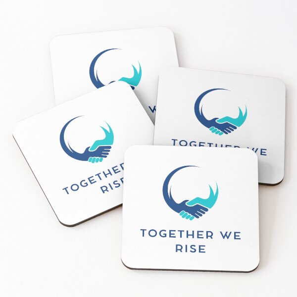 Item preview, Together We Rise — Friendship & Teamwork Motivational Quote Design designed and sold by AIKNOCKTECK.