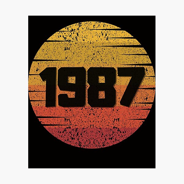 Item preview, Classic Vintage born in 1987 birth year gift designed and sold by SpectrumSaga.