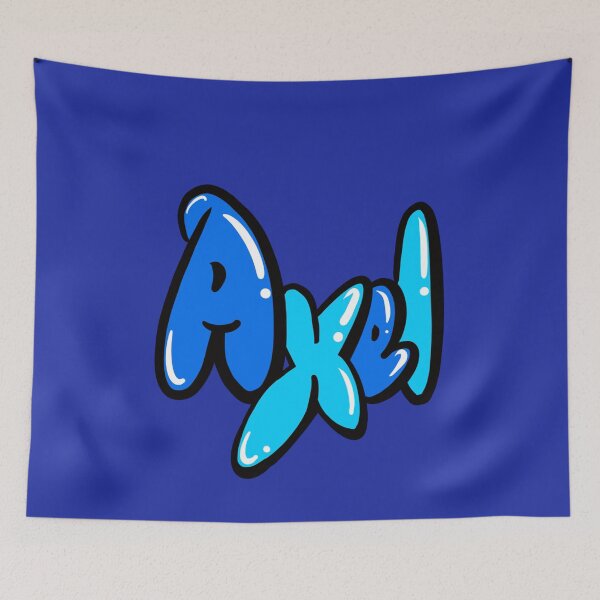 Item preview, Axel name in blue graffiti calligraphy Top 10 best personalised gifts for boys Axel designed and sold by Artonmytee.