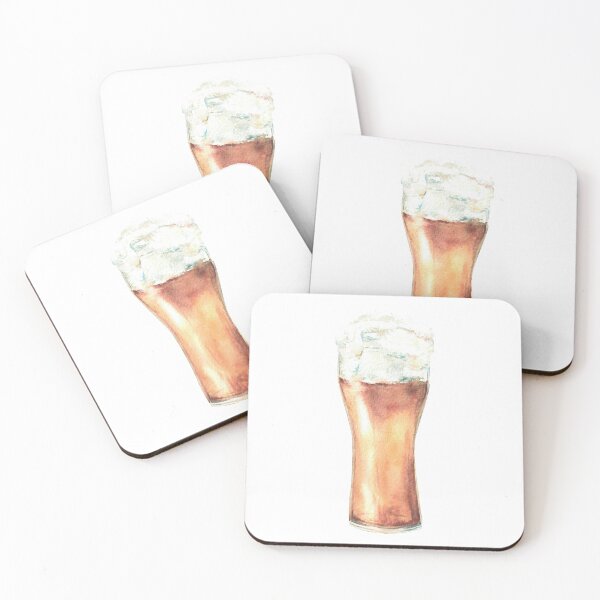Item preview, Beer glass with light beer and foam. Golden drink, Oktoberfest beverage Watercolor illustration designed and sold by BartolArt.