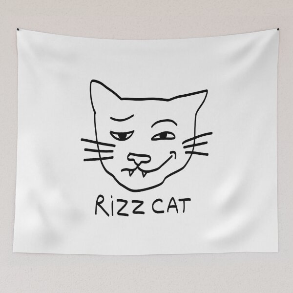 Artikelvorschau, Rizz-Katze-Hirnfäule-Meme entworfen und verkauft von Leila & the stars.