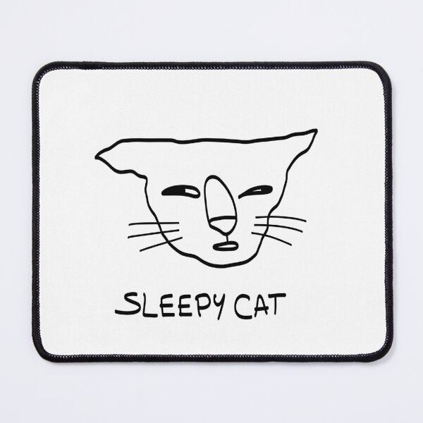 Item preview, Sleepy cat brainrot meme designed and sold by Leila & the stars.
