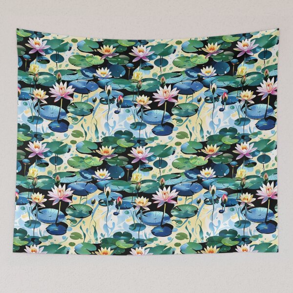 Item preview, Tranquil Water Lilies Pattern designed and sold by Canvas-Whispers.