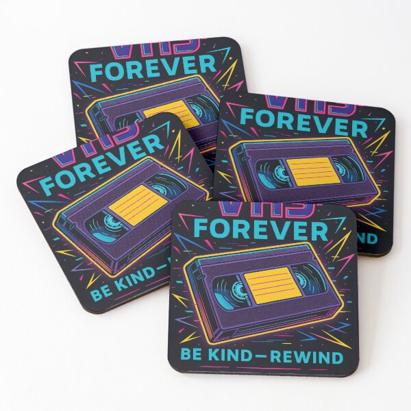 Item preview, VHS Forever – Be Kind Rewind | Retro 90s Cassette Tape Aesthetic Design for Shirts & Stickers designed and sold by Laugh & Rewind .