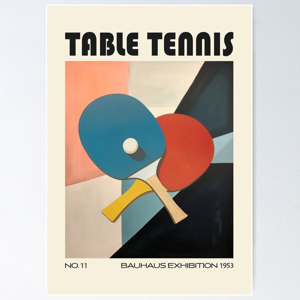 Item preview, Table Tennis Paddles Retro Sport Mid Century designed and sold by MidCenturyStore.