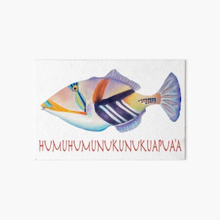 Vista previa del artículo con la obra «Humuhumunukunukuapua'a», diseñado y vendido por Julie Ann Accornero.