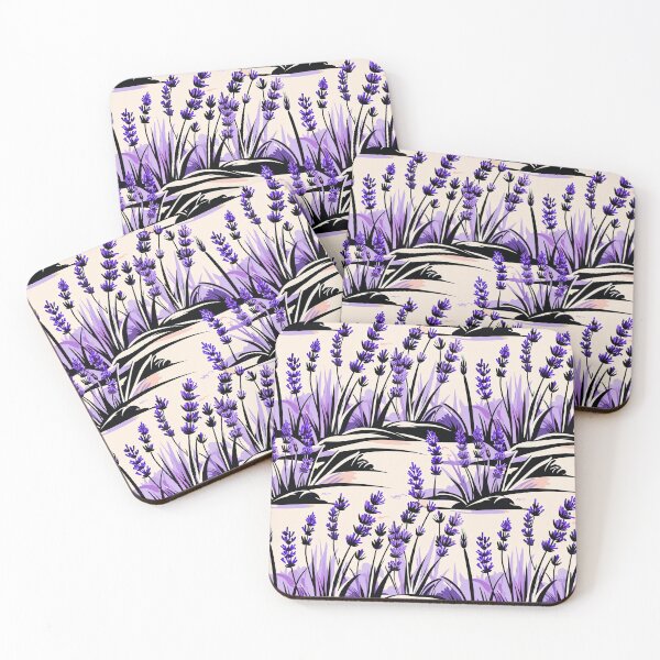 Item preview, Ethereal Wild Lavender Fields Pattern designed and sold by ArtDzignsZA.