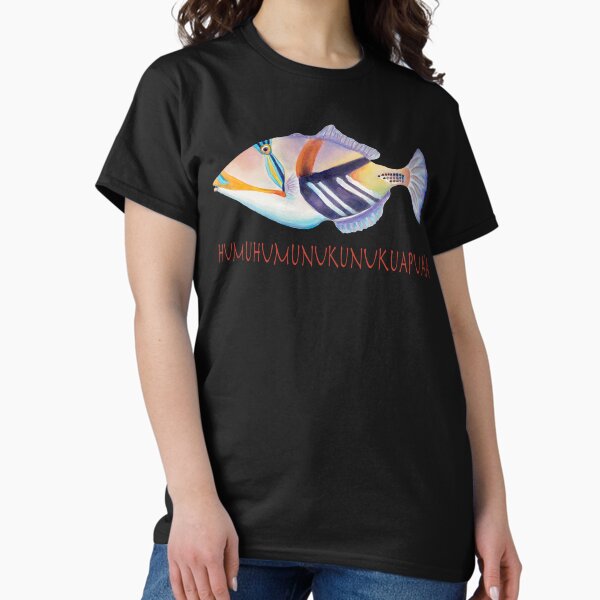Vista previa del artículo con la obra «Humuhumunukunukuapua'a», diseñado y vendido por Julie Ann Accornero.