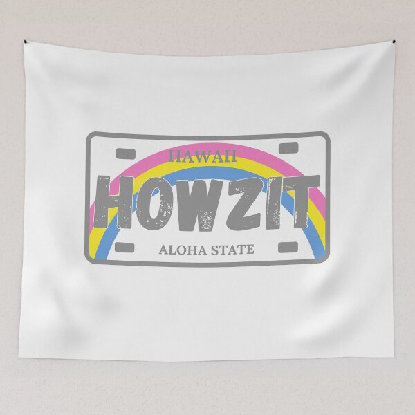 Item preview, Howzit Hawaii License Plate designed and sold by ami.creations.