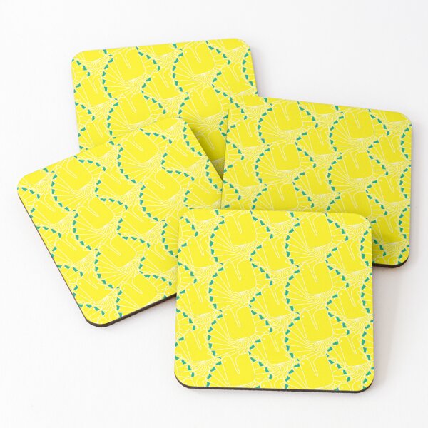 Item preview, Bold Yellow Goose Pattern – Playful Abstract Bird Repeat Design designed and sold by DOTandDASHinldn.