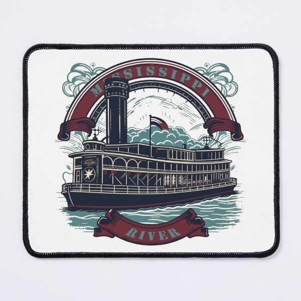 Item preview, Steamboat Mississippi River paddle steamer Mark riverboat designed and sold by JanChryzostom.