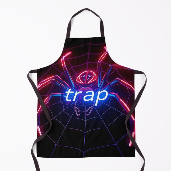 Item preview, Neon Cyber Spider Trap – Futuristic Digital Art designed and sold by FusionCipher.