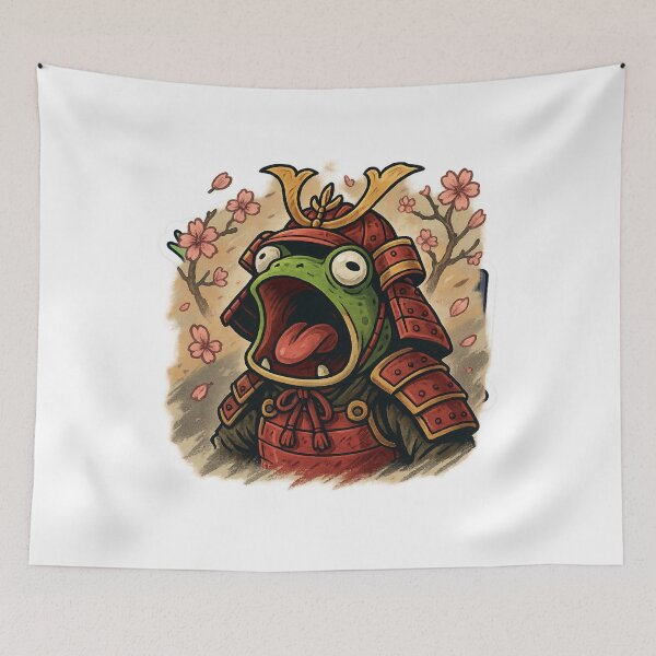 Item preview, Samurai Froggy Yelling at Destiny designed and sold by ALITOPRINCE.
