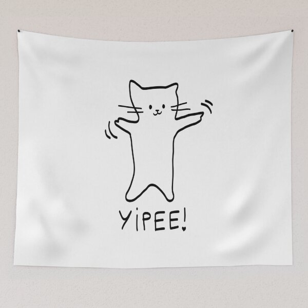 Item preview, Yipee cat brainrot meme designed and sold by Leila & the stars.