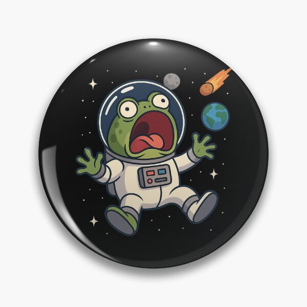 Item preview, Froggy in Space Panic Mode designed and sold by ALITOPRINCE.
