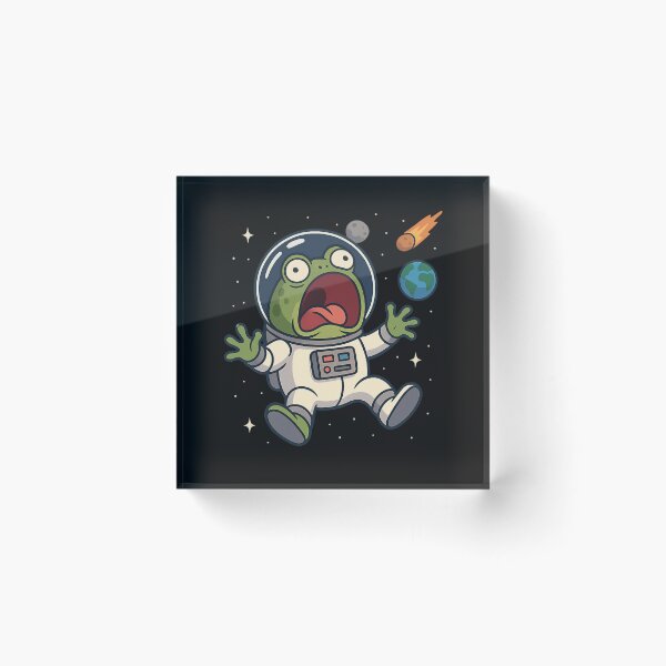 Item preview, Froggy in Space Panic Mode designed and sold by ALITOPRINCE.