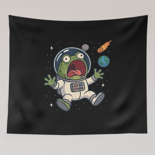 Item preview, Froggy in Space Panic Mode designed and sold by ALITOPRINCE.
