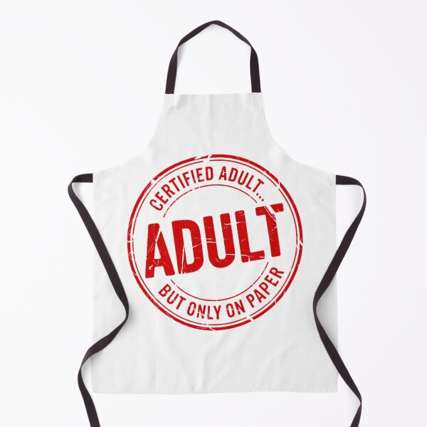 Item preview, Certified Adult Only On Paper Funny Stamp Graphic designed and sold by Amanda's Factory.