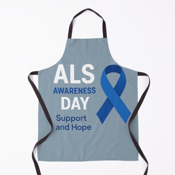 Item preview, AL Advocacy support hope text blue ribbon designed and sold by Mudikeys.