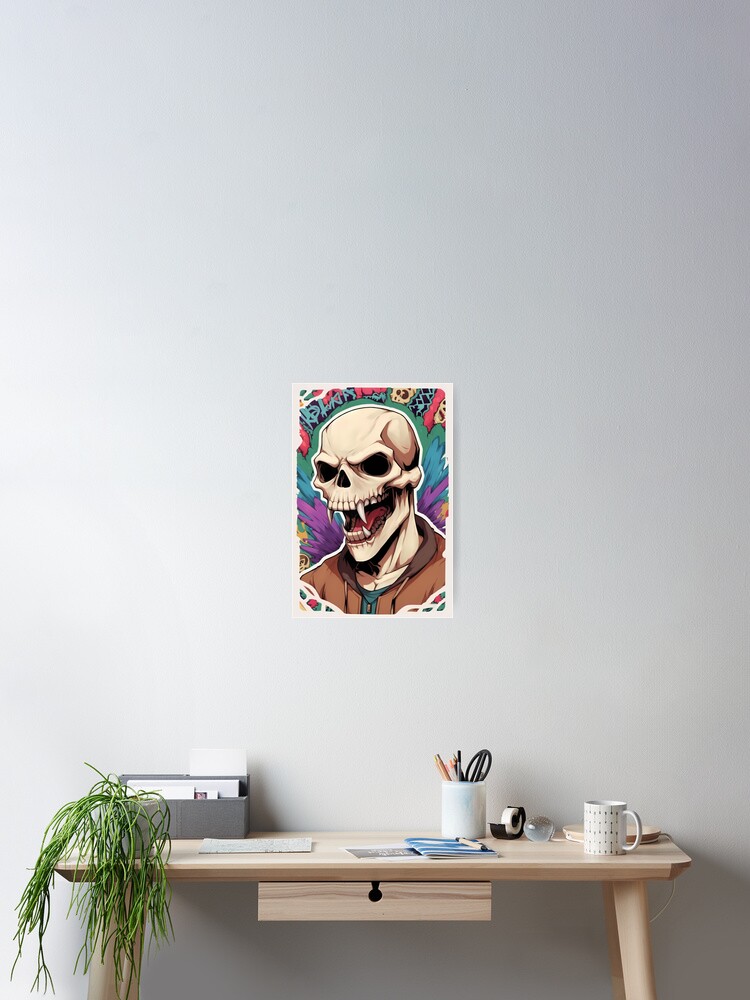 Thumbnail 2 of 3, Poster, Skull designed and sold by PRAYDIVERSE.