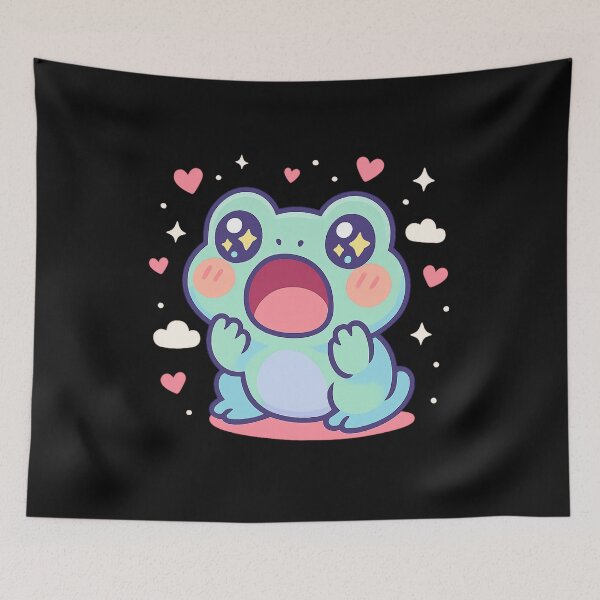 Item preview, Kawaii Screaming Froggy designed and sold by ALITOPRINCE.