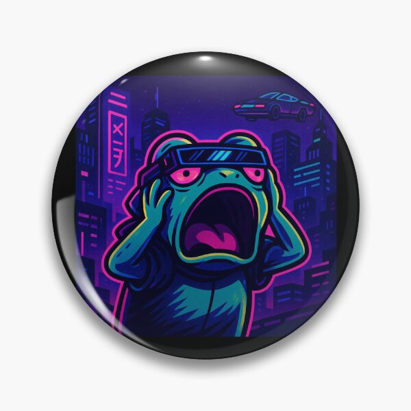 Item preview, Cyberpunk Screaming Froggy designed and sold by ALITOPRINCE.