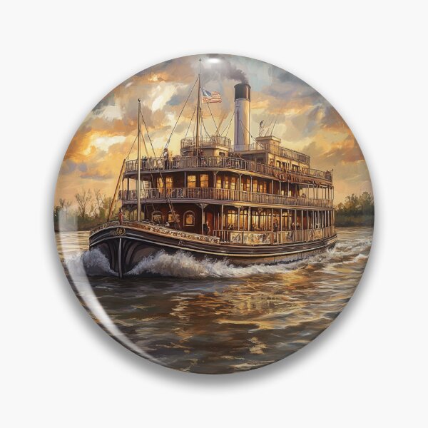 Item preview, Mississippi River paddle steamer Mark  riverboat designed and sold by JanChryzostom.