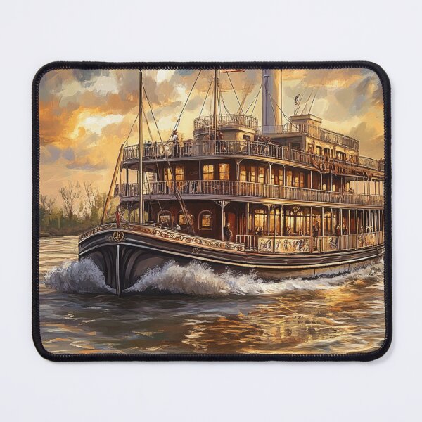 Item preview, Mississippi River paddle steamer Mark  riverboat designed and sold by JanChryzostom.