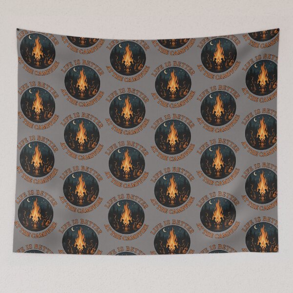 Item preview, Life Is Better At The Campfire designed and sold by Maggie Mustard.