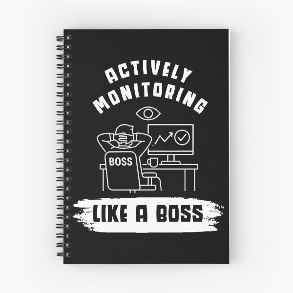 Item preview, Actively Monitoring Like A Boss Funny Design designed and sold by Maggie Mustard.