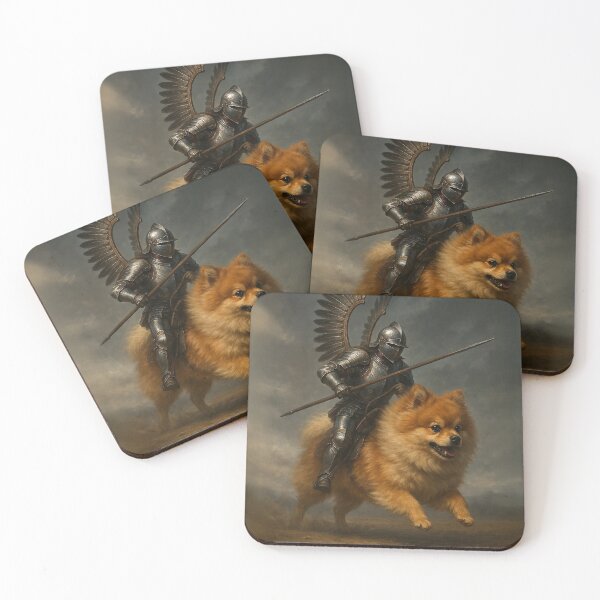Item preview, Polish Legend – The Winged Hussar and His Majestic Pomeranian designed and sold by Fornax-ART.