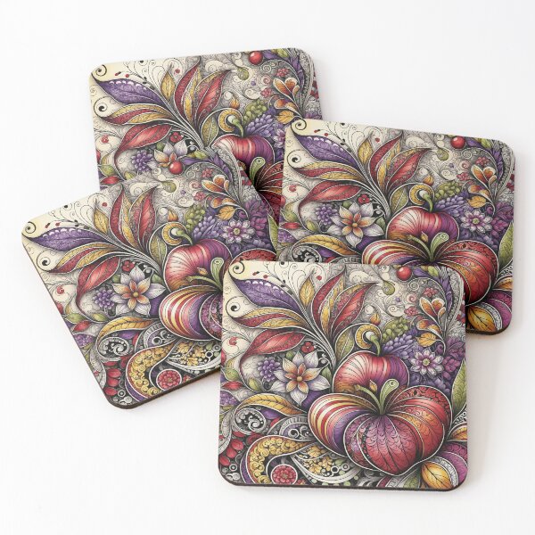 Item preview, whimsical florals designed and sold by Beyond The Canvas.