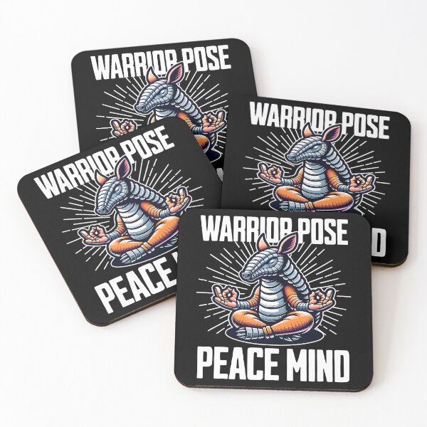Item preview, Warrior Pose Peace Mind Armadillo Yoga Enthusiast designed and sold by Odetee.