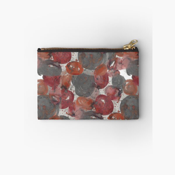 Item preview, Grey Red Orange Bubble Splat Hand Painted Abstract Watercolor  designed and sold by GenAumonier.