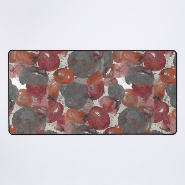 Item preview, Grey Red Orange Bubble Splat Hand Painted Abstract Watercolor designed and sold by GenAumonier.
