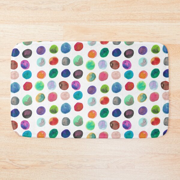Item preview, Multicolor Gradient Polka Dots Hand Painted Abstract Watercolor designed and sold by GenAumonier.