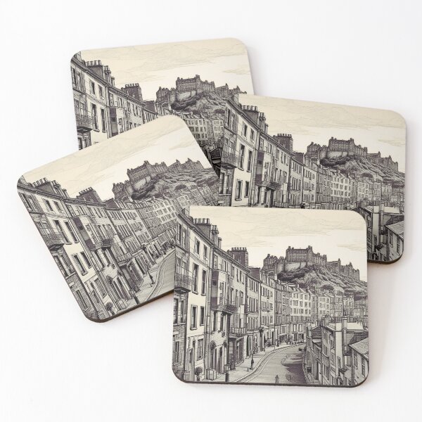 Item preview, vintage edinburgh castle scotland designed and sold by SKULLARTISTRY.